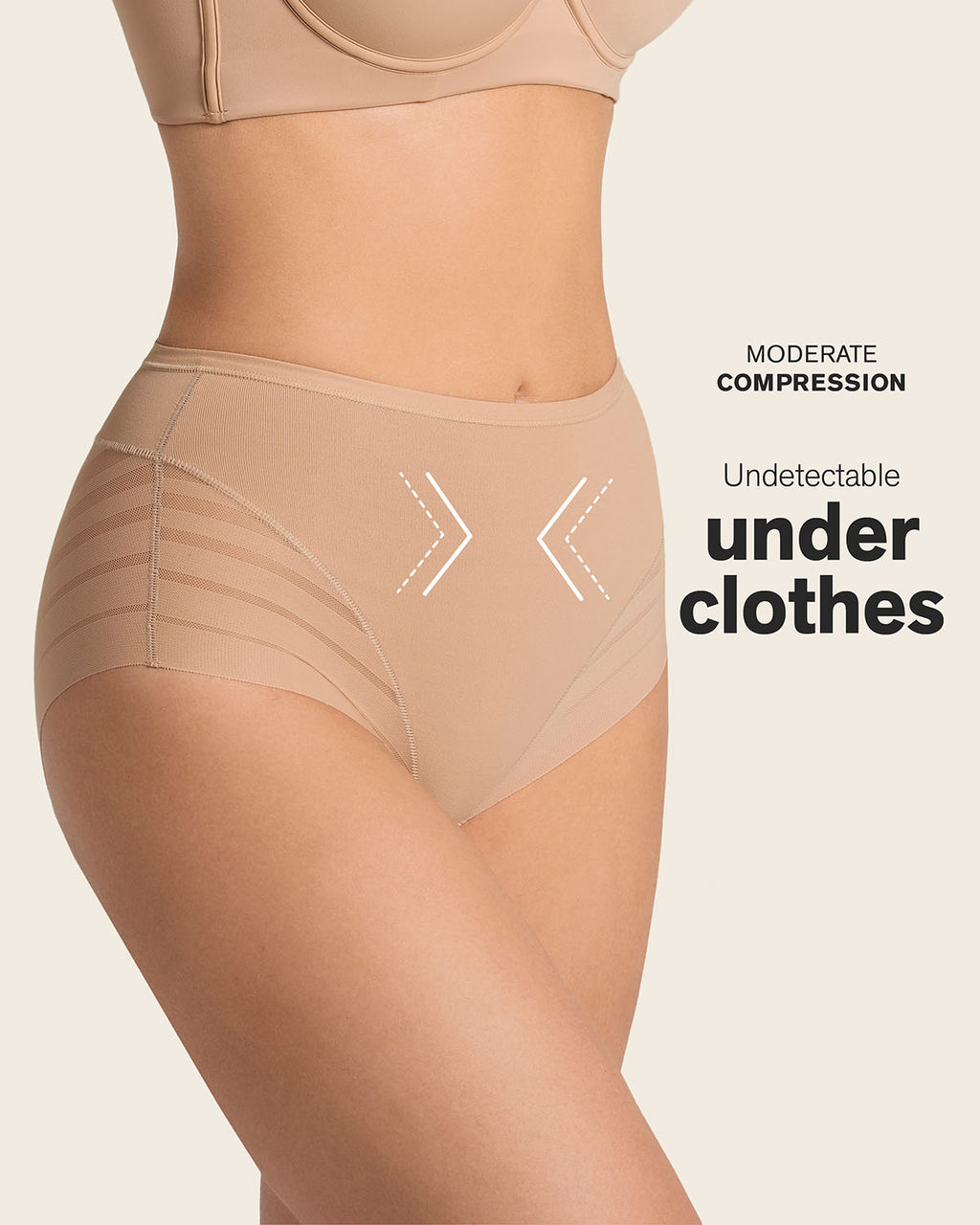 Leonisa Stripe Undectable - Golden Beige