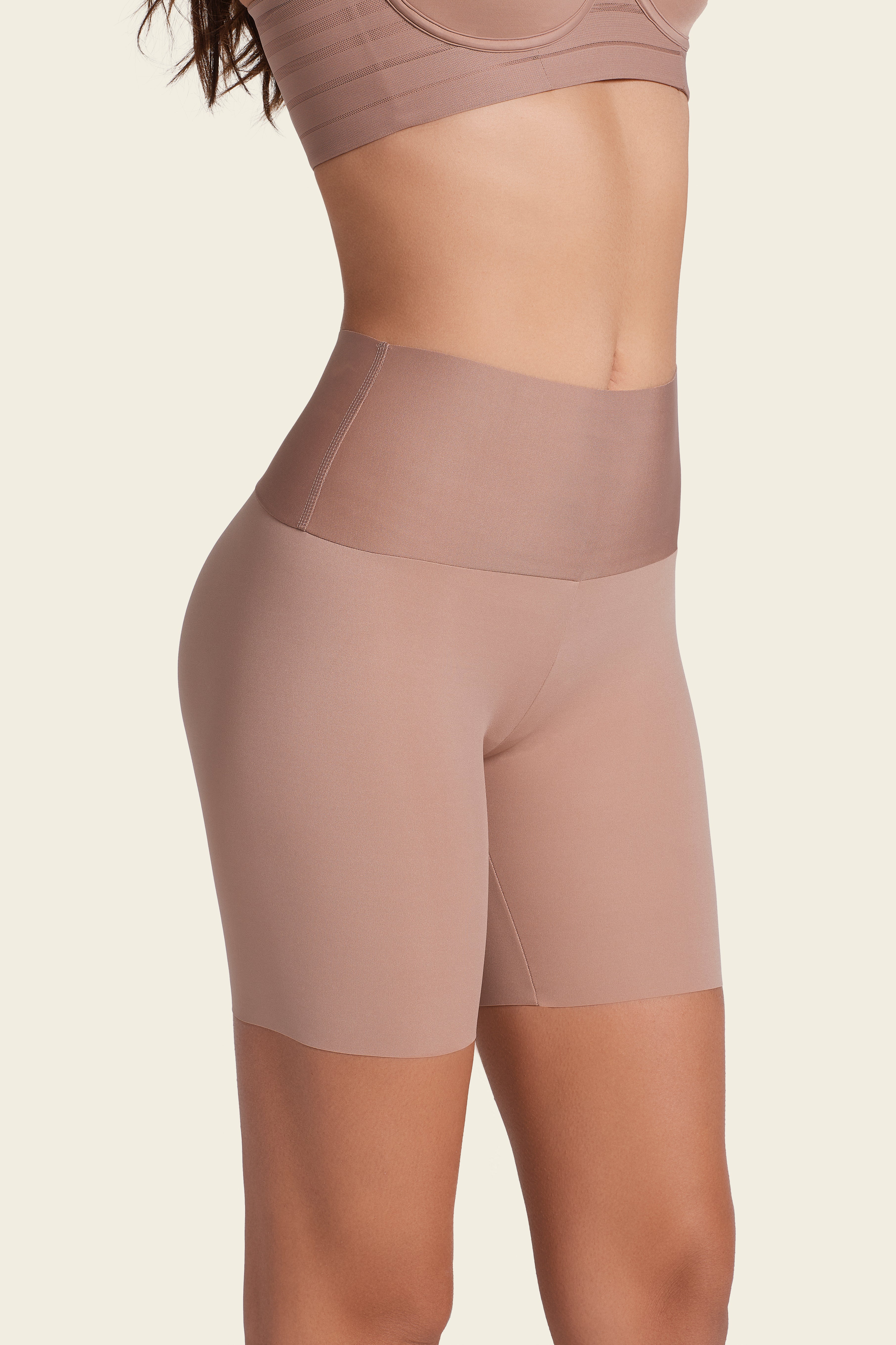 Leonisa Power Stay Stay In Place Seamless Short - Brown