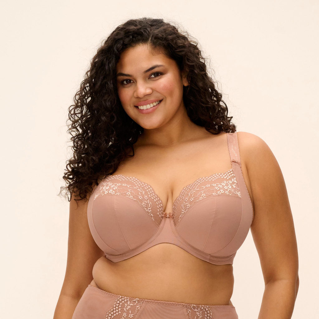 Elomi Lucie Stretch Plunge Bra - Mocha