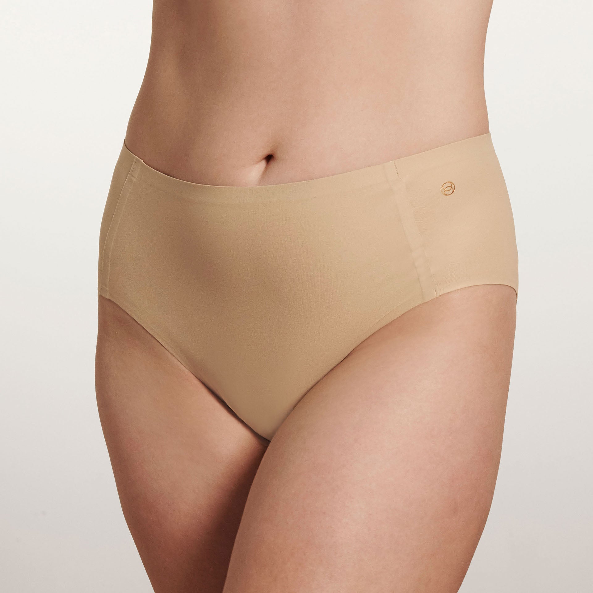 Evelyn & Bobbie High-Waisted Retro Bikini - Sand