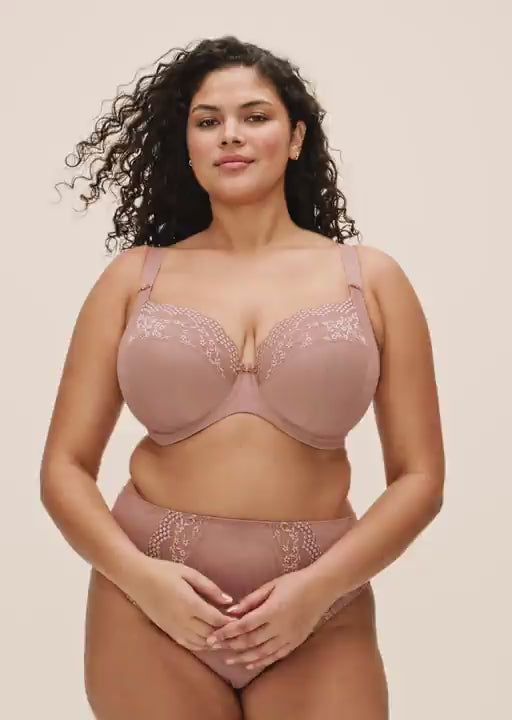 Elomi Lucie Stretch Plunge Bra - Mocha