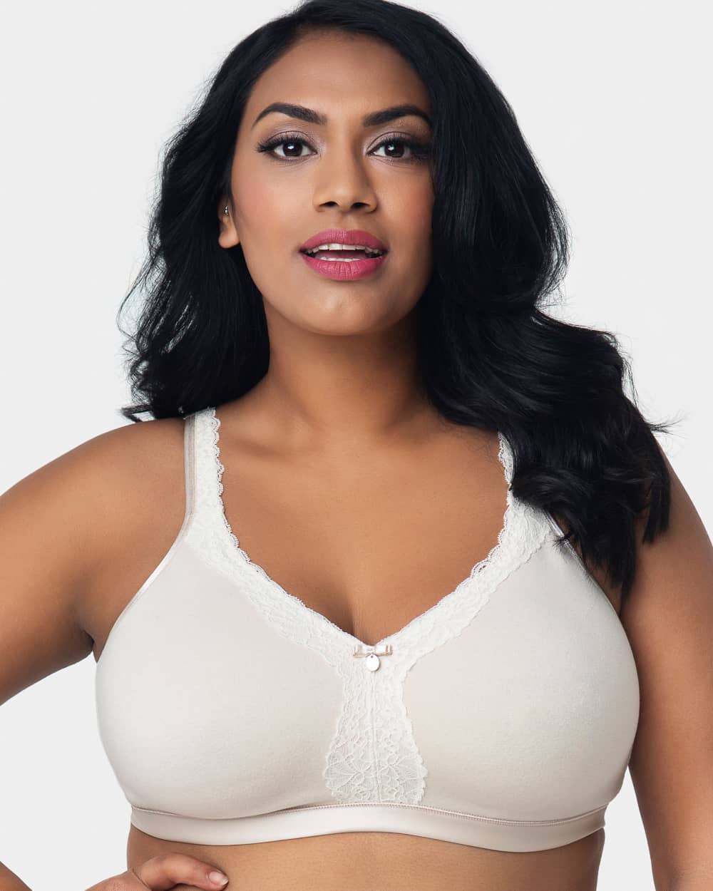 Curvy Couture Cotton Luxe Unlined Wire-free Bra