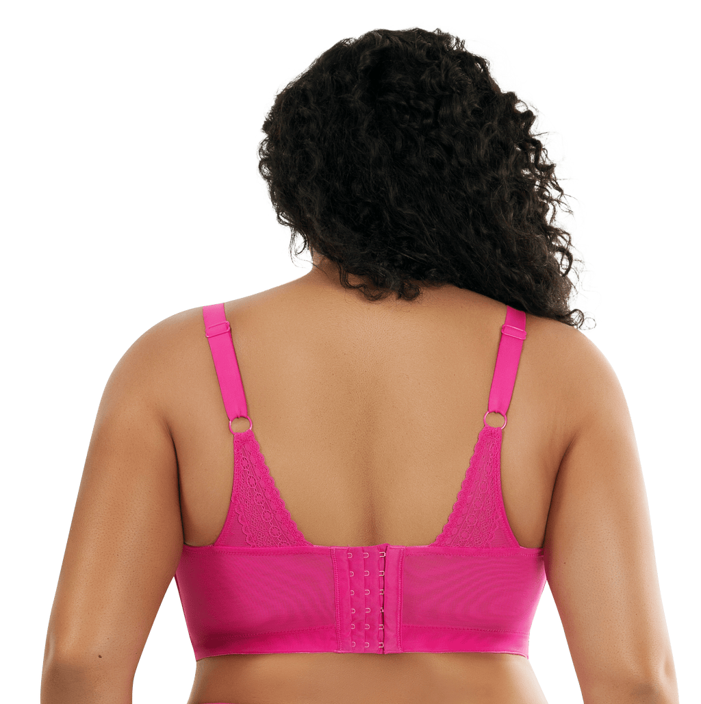 Parfait Mia Dot Wire Free Padded Bralette - Bright Pink