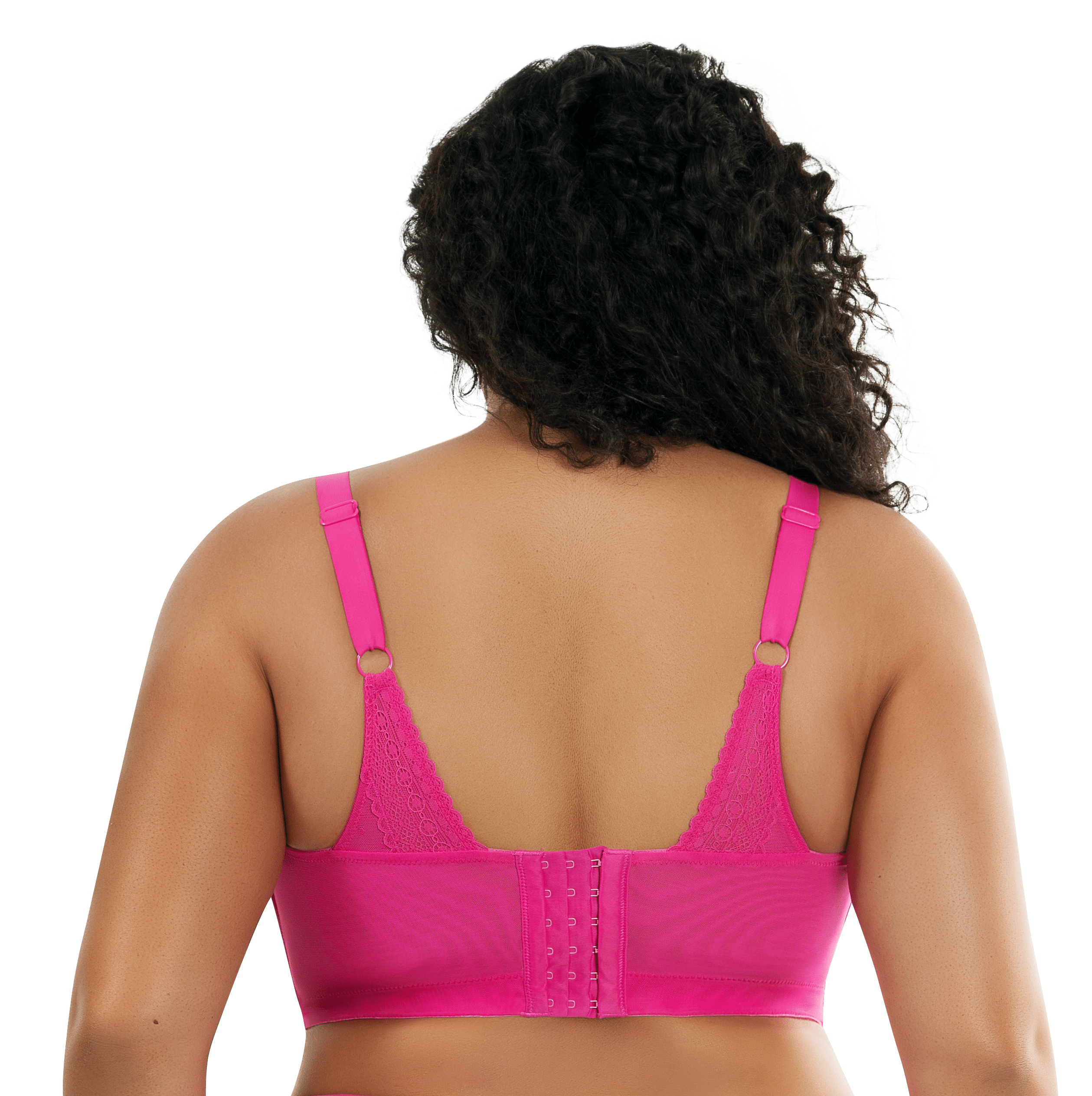 Parfait Mia Dot Wire Free Padded Bralette - Bright Pink